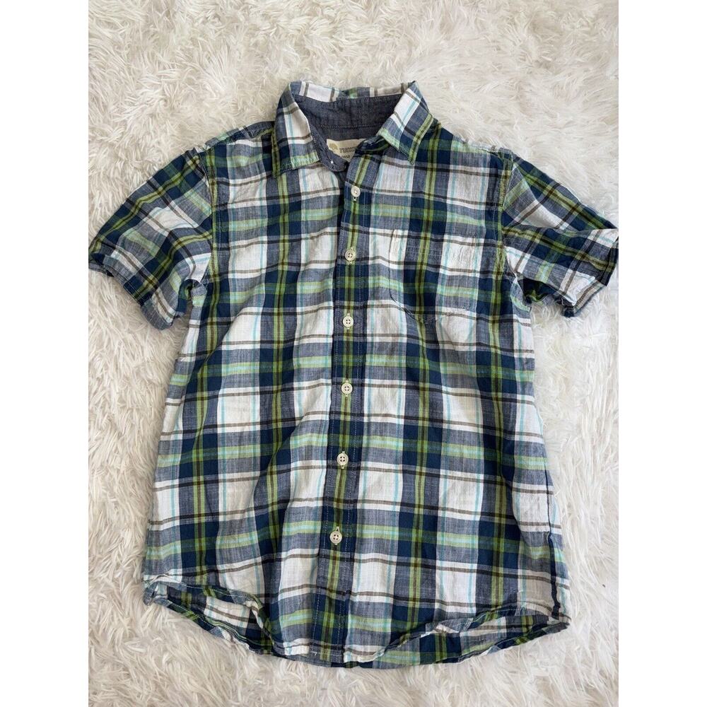 Tucker & Tate Boys Sz. 10/12 Plaid Button Down Top. Soft, Grt. Quality